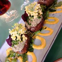 Marinated mushrooms at MIMO in Malaga