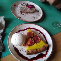 Desserts. The one above is raw vegan banoffee at MIMO in Malaga