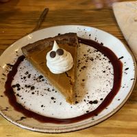 It was Halloween and this was a special pumpkin pie, it was fantastic ! at MIMO in Malaga