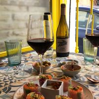 vegan wine and sushi   at MIMO in Malaga