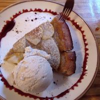 Tarta de manzana con helado de avellana #Veganuary at MIMO in Malaga