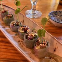 Sushi spring rolls 👌🏼   at MIMO in Malaga