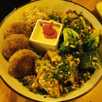 Felafels at MIMO in Malaga