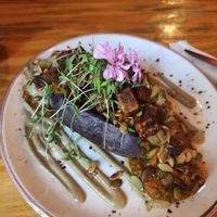 Purple sweet potato and dahl at MIMO in Malaga