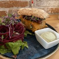 Chiabatta with Spanish tortilla   at MIMO in Malaga