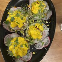 Kohlrabi raw-violi #Veganuary at MIMO in Malaga