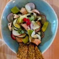 Raw salad at MIMO in Malaga