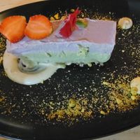 Strawberry matcha cheesecake  at MIMO in Malaga