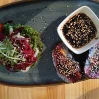 Sushi sandwich at MIMO in Malaga