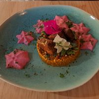 Barley pumpkin risotto   at MIMO in Malaga
