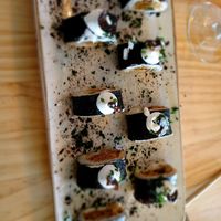 Kimchi sushi with cashew cream cheese at MIMO in Malaga