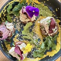 Mushrooms with pate  at MIMO in Malaga