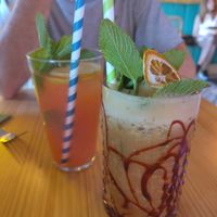 Homemade lemonade and piña del sol at MIMO in Malaga