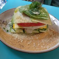 Raw lasagne at MIMO in Malaga