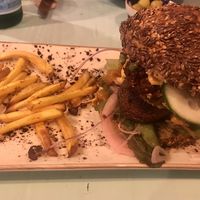 Pumpkin-bean burger at MIMO in Malaga