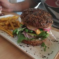 The amazing burger at MIMO in Malaga