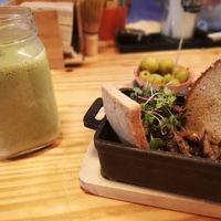 Mushroom starter.  My mouth waters just writing about it.   at MIMO in Malaga