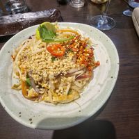 Pad thai at Suissi Vegan Kitchen  in Glasgow