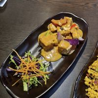 Satay tofu starter   at Suissi Vegan Kitchen  in Glasgow