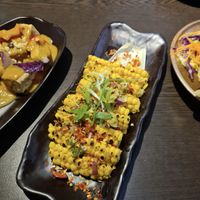 Corn ‘ribs’ starter   at Suissi Vegan Kitchen  in Glasgow