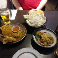 The starters we shared at Suissi Vegan Kitchen  in Glasgow
