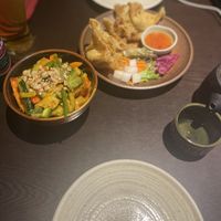 Acar and vegetable wonton  at Suissi Vegan Kitchen  in Glasgow