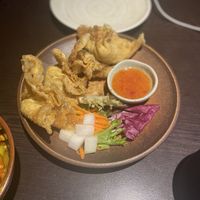 Vegetable wonton  at Suissi Vegan Kitchen  in Glasgow