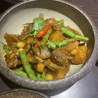 Rendang with lion mane mushrooms  at Suissi Vegan Kitchen  in Glasgow