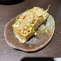 Tofu parcels starter at Suissi Vegan Kitchen  in Glasgow