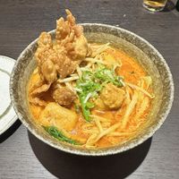curry laksa with ramen noodles  at Suissi Vegan Kitchen  in Glasgow
