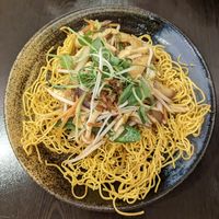 Cantonese Crispy Noodles at Suissi Vegan Kitchen  in Glasgow