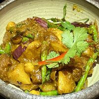 Lions mane mushroom rendang   at Suissi Vegan Kitchen  in Glasgow