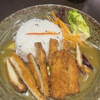 King Trumpet Katsu Curry  at Suissi Vegan Kitchen  in Glasgow