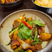 Lions mane redang at Suissi Vegan Kitchen  in Glasgow