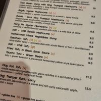 Menu Feb 25 at Suissi Vegan Kitchen  in Glasgow