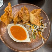 Wonton at Suissi Vegan Kitchen  in Glasgow