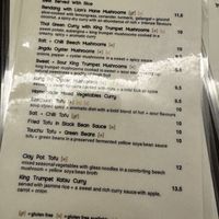 Menu  at Suissi Vegan Kitchen  in Glasgow