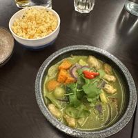 "Best green curry ever" at Suissi Vegan Kitchen  in Glasgow