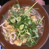Udon + Tsing Tsong soup at Suissi Vegan Kitchen  in Glasgow