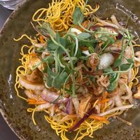 Crispy noodles at Suissi Vegan Kitchen  in Glasgow