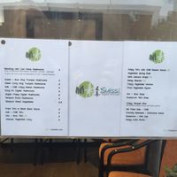 Menu at Suissi Vegan Kitchen  in Glasgow