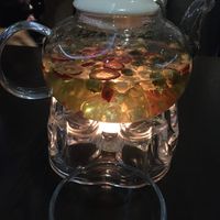 Wow the chrysanthemum tea! at Suissi Vegan Kitchen  in Glasgow