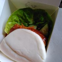 Tempeh bao at Suissi Vegan Kitchen  in Glasgow