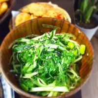Seaweed edamame  at Suissi Vegan Kitchen  in Glasgow