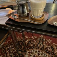 Chai latte with oat milkk  at Wonderwoud in Maastricht