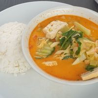 Red curry with rice at Arctic Thai & Grill in Kiruna