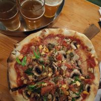 Vegan pizza and craft beers  at Mandrill Nano Brewing in Split