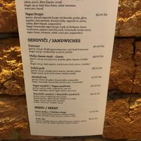 August 2020- Vegan sandwich or Vegan burger  at Mandrill Nano Brewing in Split