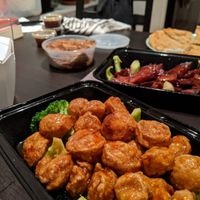 General Tso's chicken at Chun Vegetarian in Brooklyn