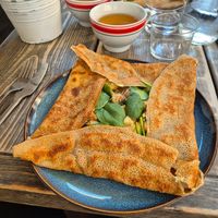 Bernard galette at Crêperiet in Lund